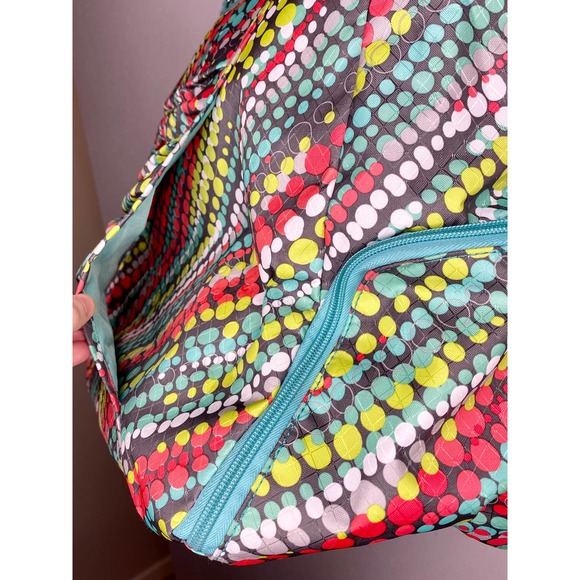 Thirty-One All Pro Tote Graffiti Dot Green Polka Dot with Shoe Compartment - Picture 6 of 15